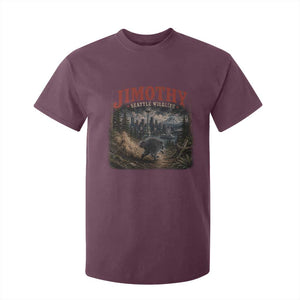 Vintage Jimothy Seattle Wildlife Raccoon Meme T Shirt For Kid