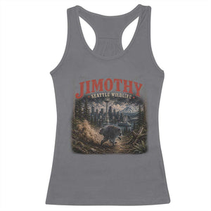Vintage Jimothy Seattle Wildlife Raccoon Meme Racerback Tank Top
