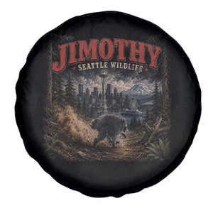 Vintage Jimothy Seattle Wildlife Raccoon Meme Spare Tire Cover