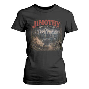 Vintage Jimothy Seattle Wildlife Raccoon Meme T Shirt For Women