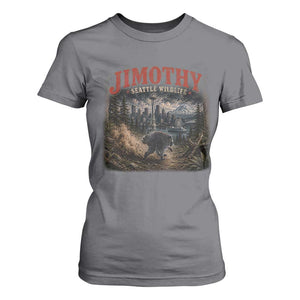 Vintage Jimothy Seattle Wildlife Raccoon Meme T Shirt For Women