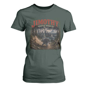 Vintage Jimothy Seattle Wildlife Raccoon Meme T Shirt For Women