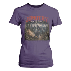 Vintage Jimothy Seattle Wildlife Raccoon Meme T Shirt For Women