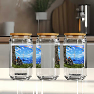 Jimothy Raccoon Dreamcore Glass Can Seattle Trash Panda Gen Z Humor Rainbow Aesthetic