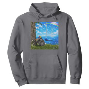 Jimothy Raccoon Dreamcore Hoodie Seattle Trash Panda Gen Z Humor Rainbow Aesthetic