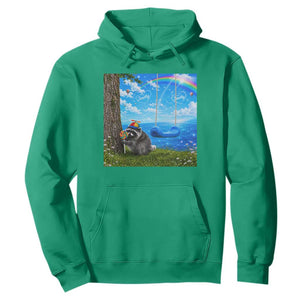Jimothy Raccoon Dreamcore Hoodie Seattle Trash Panda Gen Z Humor Rainbow Aesthetic