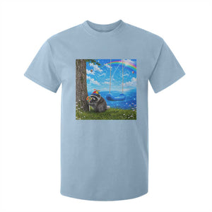 Jimothy Raccoon Dreamcore T Shirt For Kid Seattle Trash Panda Gen Z Humor Rainbow Aesthetic