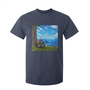 Jimothy Raccoon Dreamcore T Shirt For Kid Seattle Trash Panda Gen Z Humor Rainbow Aesthetic
