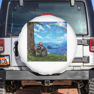 Jimothy Raccoon Dreamcore Spare Tire Cover Seattle Trash Panda Gen Z Humor Rainbow Aesthetic