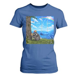 Jimothy Raccoon Dreamcore T Shirt For Women Seattle Trash Panda Gen Z Humor Rainbow Aesthetic