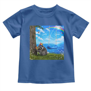 Jimothy Raccoon Dreamcore Toddler T Shirt Seattle Trash Panda Gen Z Humor Rainbow Aesthetic