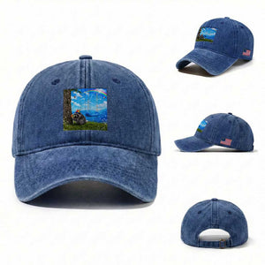 Jimothy Raccoon Dreamcore Washed Cotton Baseball Cap Seattle Trash Panda Gen Z Humor Rainbow Aesthetic