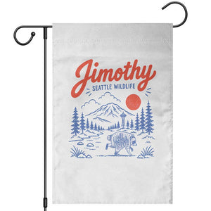Jimothy Seattle Raccoon Garden Flag Vintage Graphic Viral Short Spine Trash Panda Wildlife