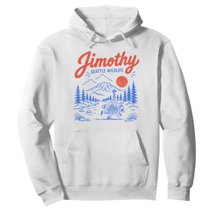 Jimothy Seattle Raccoon Hoodie Vintage Graphic Viral Short Spine Trash Panda Wildlife