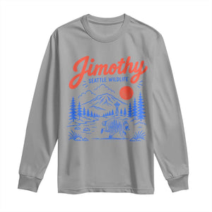 Jimothy Seattle Raccoon Long Sleeve Shirt Vintage Graphic Viral Short Spine Trash Panda Wildlife