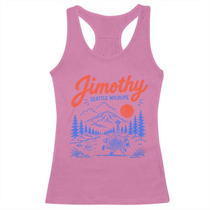 Jimothy Seattle Raccoon Racerback Tank Top Vintage Graphic Viral Short Spine Trash Panda Wildlife