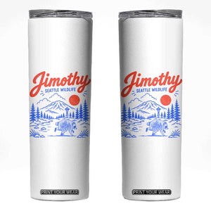 Jimothy Seattle Raccoon Skinny Tumbler Vintage Graphic Viral Short Spine Trash Panda Wildlife