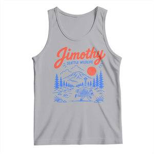 Jimothy Seattle Raccoon Tank Top Vintage Graphic Viral Short Spine Trash Panda Wildlife