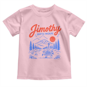 Jimothy Seattle Raccoon Toddler T Shirt Vintage Graphic Viral Short Spine Trash Panda Wildlife