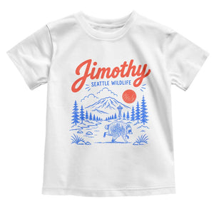 Jimothy Seattle Raccoon Toddler T Shirt Vintage Graphic Viral Short Spine Trash Panda Wildlife