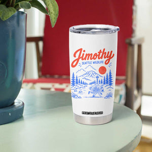 Jimothy Seattle Raccoon Tumbler Cup Vintage Graphic Viral Short Spine Trash Panda Wildlife