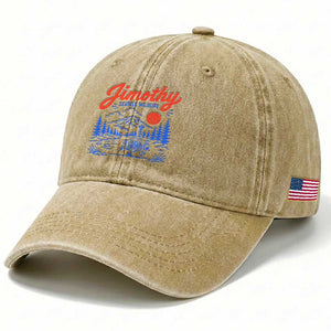 Jimothy Seattle Raccoon Washed Cotton Baseball Cap Vintage Graphic Viral Short Spine Trash Panda Wildlife