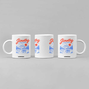Jimothy Seattle Raccoon Coffee Mug Vintage Graphic Viral Short Spine Trash Panda Wildlife