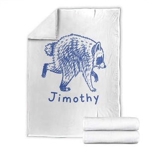 Jimothy Viral Raccoon Throw Blanket Funny Trash Panda Wildlife