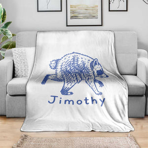 Jimothy Viral Raccoon Throw Blanket Funny Trash Panda Wildlife