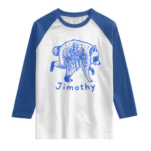 Jimothy Viral Raccoon Raglan Shirt Funny Trash Panda Wildlife