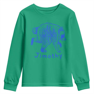 Jimothy Viral Raccoon Youth Sweatshirt Funny Trash Panda Wildlife