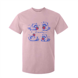 Funny Jimothy Viral Raccoon T Shirt For Kid Cute Baby Trash Panda Strawberry