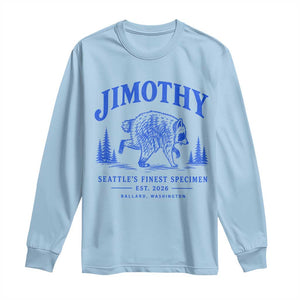 Jimothy Viral Raccoon From Seattle Long Sleeve Shirt Funny Trash Panda Wildlife Seattle Feral Legend