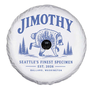 Jimothy Viral Raccoon From Seattle Spare Tire Cover Funny Trash Panda Wildlife Seattle Feral Legend