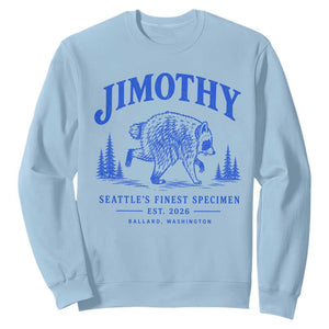 Jimothy Viral Raccoon From Seattle Sweatshirt Funny Trash Panda Wildlife Seattle Feral Legend