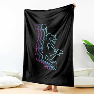 Basketball Girl Throw Blanket Player Slam Dunk Teens Girls TS10 Print Your Wear