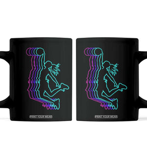 Basketball Girl Coffee Mug Player Slam Dunk Teens Girls TS10 Black Print Your Wear