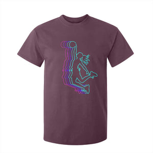 Basketball Girl T Shirt For Kid Player Slam Dunk Teens Girls TS10 Maroon Print Your Wear