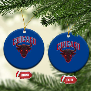 Retro Chicago Ceramic Ornament Bulls Mascot Team Spirit Vintage Basketball Fan TS10 1pc Blue Print Your Wear