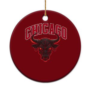 Retro Chicago Ceramic Ornament Bulls Mascot Team Spirit Vintage Basketball Fan TS10 1pc Red Print Your Wear