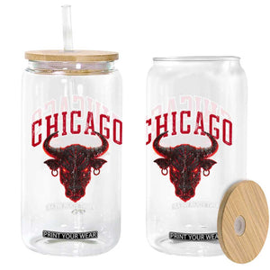 Retro Chicago Glass Can Bulls Mascot Team Spirit Vintage Basketball Fan TS10 Print Your Wear