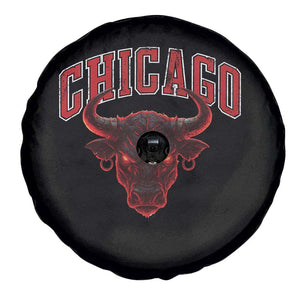 Retro Chicago Spare Tire Cover Bulls Mascot Team Spirit Vintage Basketball Fan TS10 Print Your Wear