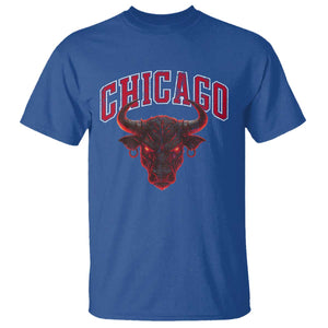Retro Chicago T Shirt Bulls Mascot Team Spirit Vintage Basketball Fan TS10 Royal Blue Print Your Wear