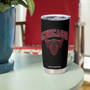 Retro Chicago Tumbler Cup Bulls Mascot Team Spirit Vintage Basketball Fan TS10 Print Your Wear