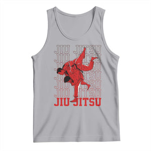 Brazilian Jiu Jitsu Tank Top BJJ Distressed TS10 Athletic Heather Print Your Wear