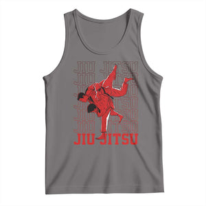 Brazilian Jiu Jitsu Tank Top BJJ Distressed TS10 Deep Heather Print Your Wear