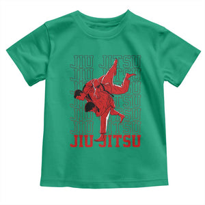 Brazilian Jiu Jitsu Toddler T Shirt BJJ Distressed TS10 Irish Green Print Your Wear