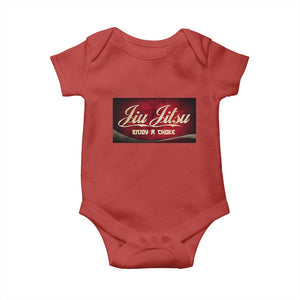 Funny Brazilian Jiu Jitsu Baby Onesie BJJ Tactical Hugging Choke Jiujitsu Martial Arts TS10 Red Print Your Wear