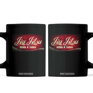 Funny Brazilian Jiu Jitsu Coffee Mug BJJ Tactical Hugging Choke Jiujitsu Martial Arts TS10 Black Print Your Wear