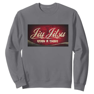 Funny Brazilian Jiu Jitsu Sweatshirt BJJ Tactical Hugging Choke Jiujitsu Martial Arts TS10 Charcoal Print Your Wear